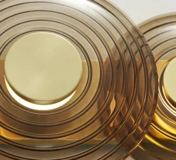 Applique*Hudson Valley Lighting Applique murale, Griston, , LED, dim, 2700K, 125 lm, Ø30,5cm, H65,5cm - verre fumé, laiton