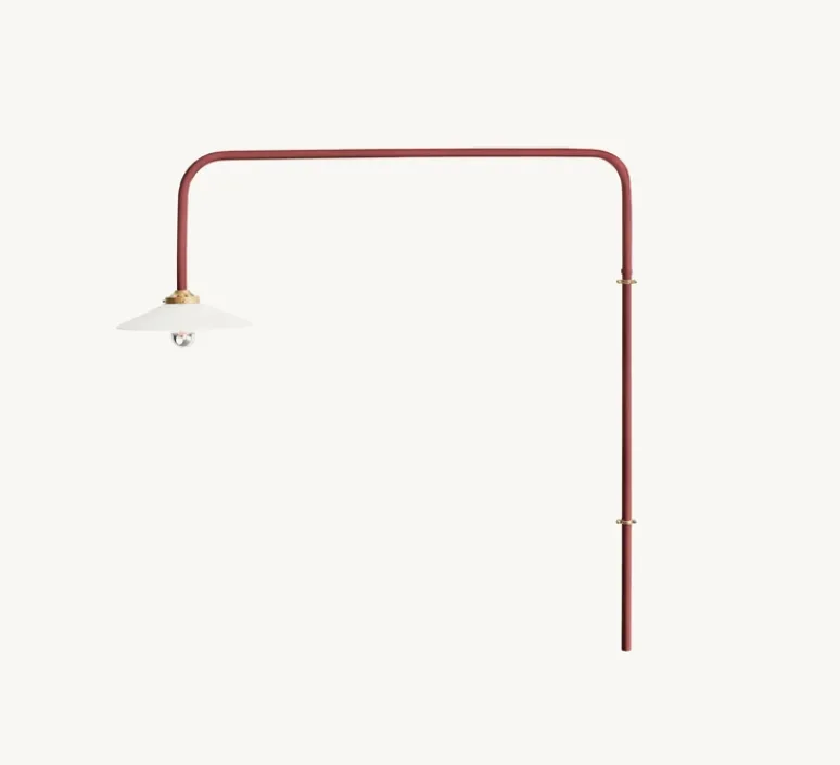 Applique*Valerie_Objects Applique murale, Hanging Lamp n°5, , L90cm, H100cm - rouge