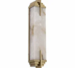 Applique murale, Harman, albâtre, laiton, L8,5cm, H51cm - Eichholtz