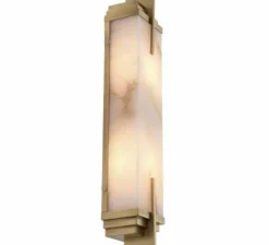 Applique murale, Harman, albâtre, laiton, L8,5cm, H51cm - Eichholtz