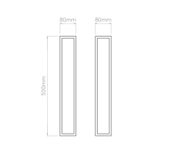 Applique*Astro Applique murale, Harvard 500, , IP44, Ø8cm, H50cm - laiton