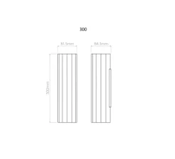 Applique*Astro Applique murale, Hashira 300, , L8,15cm, H30cm - nickel