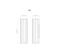 Applique murale, Hashira 300, or mat, L8,15cm, H30cm - Astro
