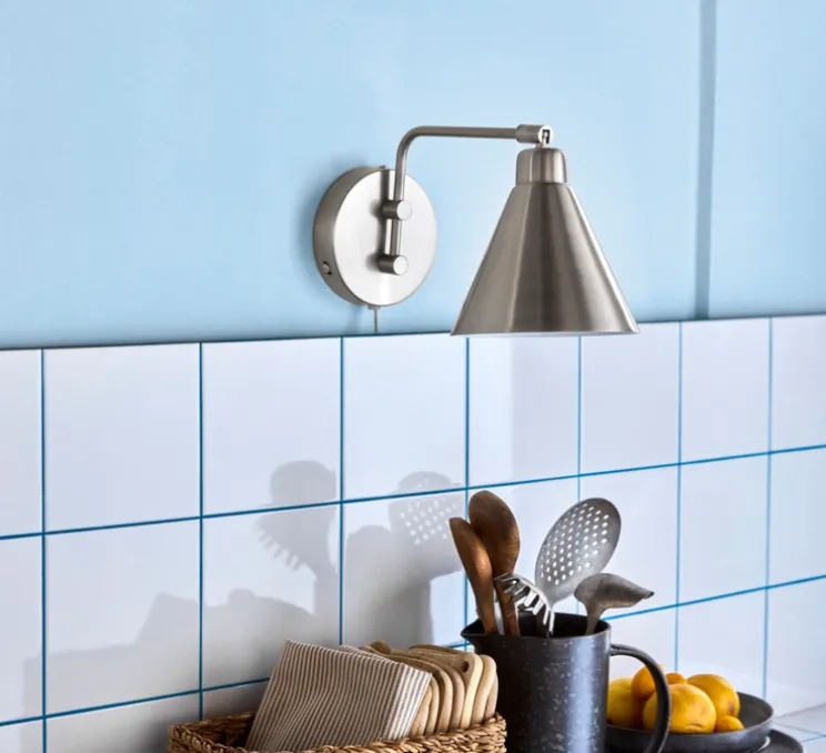 Applique murale, HDGame, argent brossé, Ø15,5cm, H18cm - House Doctor