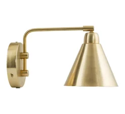 Applique murale, HDGame, laiton, H20cm, L30cm, interrupteur - House Doctor