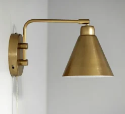 Applique murale, HDGame, laiton, H20cm, L30cm, interrupteur - House Doctor