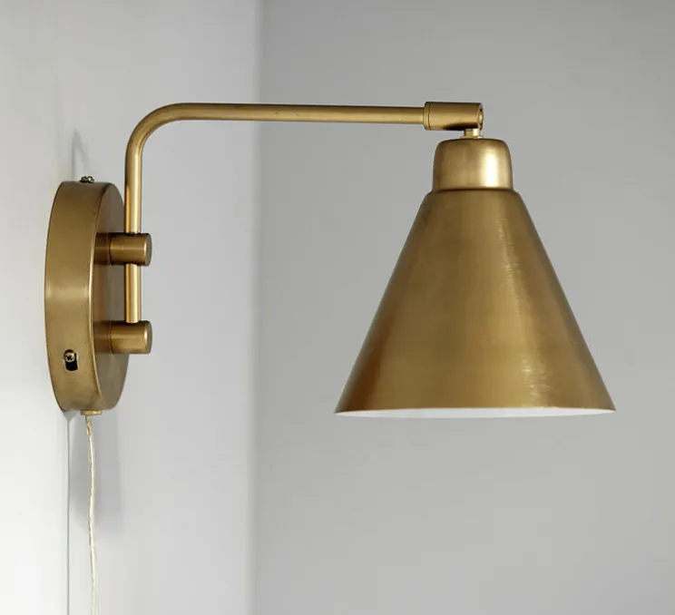 Applique murale, HDGame, laiton, H20cm, L30cm, interrupteur - House Doctor