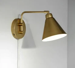 Applique murale, HDGame, laiton, H20cm, L30cm, interrupteur - House Doctor