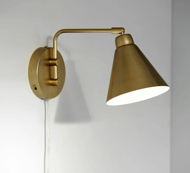 Applique murale, HDGame, laiton, H20cm, L30cm, interrupteur - House Doctor