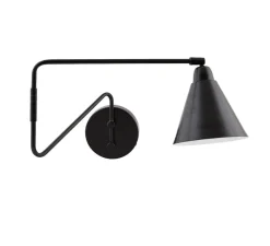 Applique murale, HDGame, noir, Ø15cm, H13cm - House doctor