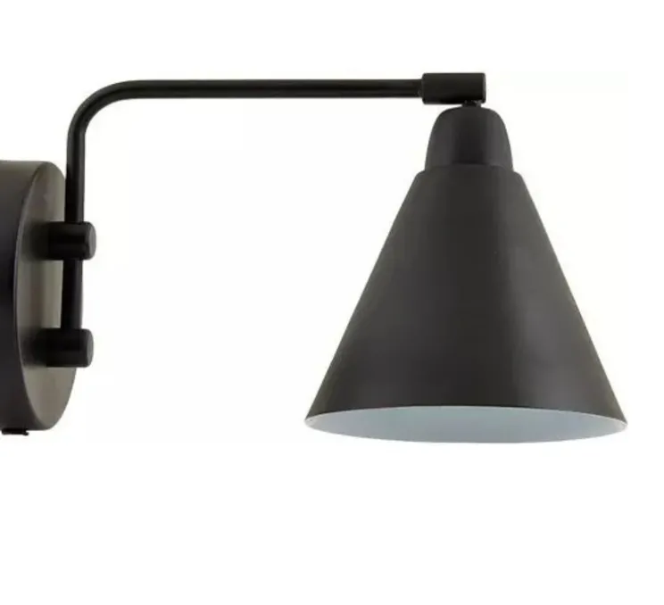 Applique murale, HDGame, noir, H20cm, L30cm, interrupteur - House Doctor