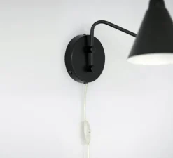 Applique murale, HDGame, noir, H20cm, L30cm, interrupteur - House Doctor