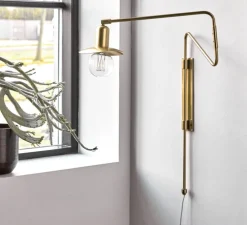 Applique murale, HDSwing, laiton, Ø14cm, H63cm - House Doctor