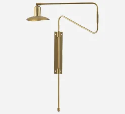 Applique murale, HDSwing, laiton, Ø14cm, H63cm - House Doctor