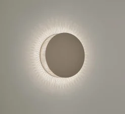 Applique*Bover Applique murale, Helios A/01, , LED, dim, 2700K, 2000 lm, Ø26cm, P7,5cm - chêne