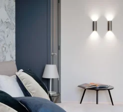 Applique murale, HEXO mini 2.0, bronze, Ø7,7cm, H20cm - Wever&Ducré