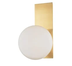 Applique murale, Hinsdale, laiton ancien, Ø19cm, H32cm - Hudson Valley