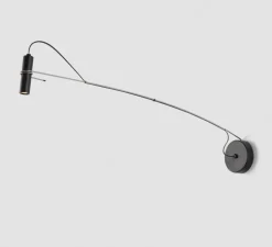 Applique murale, Hold A, noir, LED, 2700K, 420 lm, L3cm, H25cm - Luxcambra