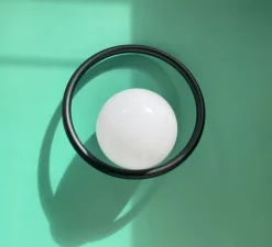 Enfants|Applique*Swedish Ninja Applique murale, Hula Hoop, , sans câble, L33cm, H31cm - Noir Ninja