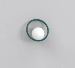Applique murale, Hula Hoop, Vert Paon, sans câble, L33cm, H31cm - Swedish Ninja