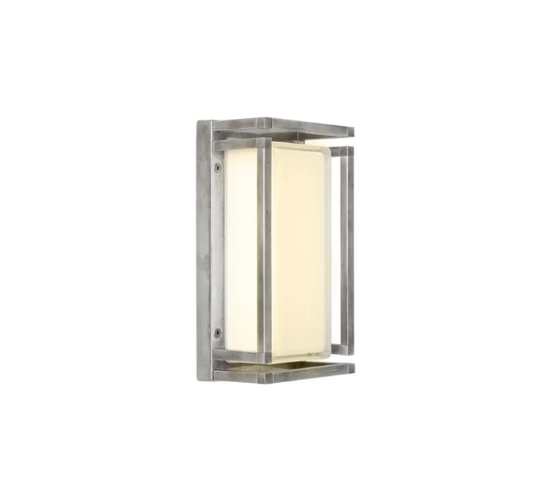 Applique*Moretti Luce Applique murale, Ice Cubic rectangular, 3414, , IP65, L13cm, H25,5cm - nickel