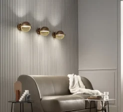 Applique murale, Iglù A1, bronze, LED, dim, 3000K, 1150 lm, L24cm, H18cm - Masiero