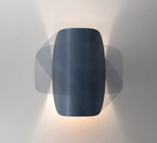 Applique*Fontana Arte Applique murale, IO, , IP40, LED, dim, 2700K, 700lm, L10,5cm, H16,5cm - bleu