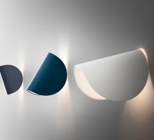 Applique*Fontana Arte Applique murale, IO, , IP40, LED, dim, 2700K, 700lm, L10,5cm, H16,5cm - bleu