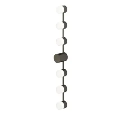 Applique*CVL Applique murale, IP BACKSTAGE Linear L6, noirci, IP44, L72,3cm, H9,2cm - laiton