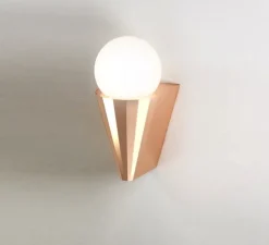 Applique*CVL Applique murale, IP Cornet, , IP24, L12,5cm, H21,2cm - cuivre satiné