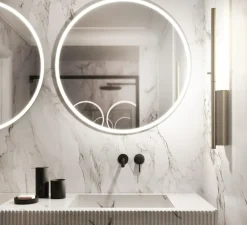 Applique murale, IP LINK, graphite satiné, IP44, L5cm, H58cm - Cvl