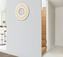 Applique*Dix heures dix Applique murale, Iris 60, , LED, dim, 2700K, 5250 lm, L60cm, P9,2cm - blanc