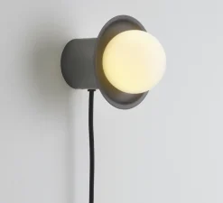 Applique murale, Janed 140 cable, Graphite satiné, L12cm, H8cm - CVL