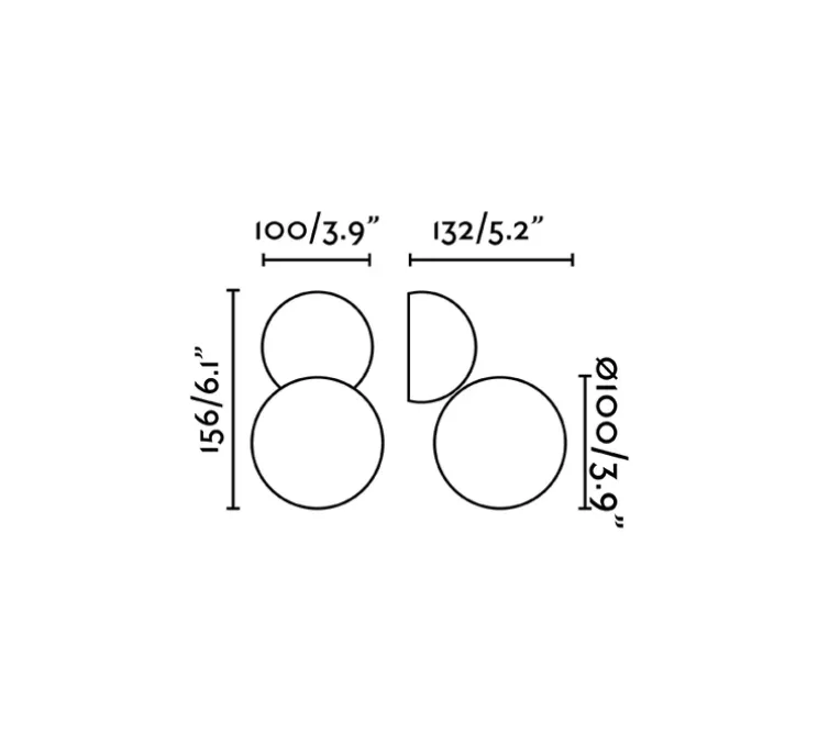 Applique murale, Joy applique, noir et blanc, LED, 3000K, 280 lm, L10cm, H15,6cm - Faro