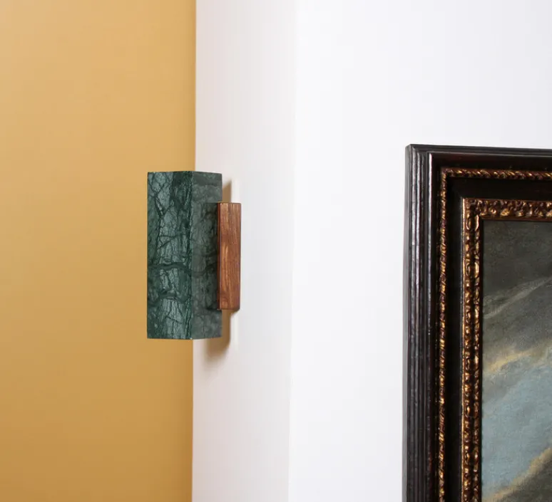 Applique*BACCARIS Applique murale, Kali Square, , L11,3cm, H25cm - Marbre vert