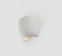 Applique murale, Kappu 158, plâtre blanc, L15cm, H15,8cm - Faro