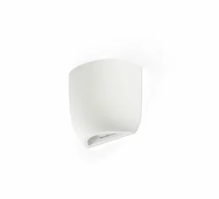 Applique murale, Kappu 158, plâtre blanc, L15cm, H15,8cm - Faro