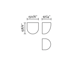 Applique murale, Kappu 158, plâtre blanc, L15cm, H15,8cm - Faro