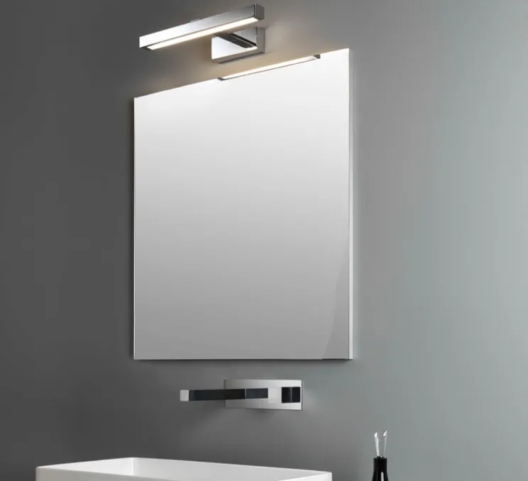 Applique murale, Kashima 350, chrome poli, IP44, LED, 3000K, 165lm, L35cm, H5,5cm - Astro
