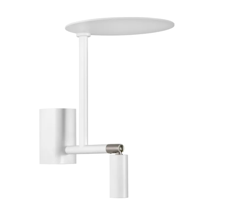 Applique*Carpyen Applique murale, Kelly, , LED, 2700K, 380lm, Ø15cm, H18cm - blanc, niquel