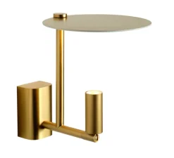 Applique murale, Kelly, or, LED, 2700K, 380lm, Ø15cm, H18cm - Carpyen