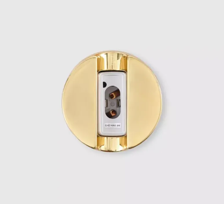 Applique*Tala Applique murale, KILTER, , IP44, LED, dim, 2700K, 375 lm, L17cm, H50cm - laiton