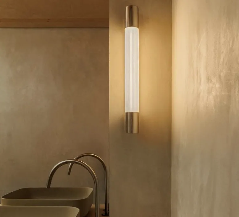 Applique*Faro Applique murale, Kiva 600, , IP44, LED, 3000K, 1103 lm, L6,8cm, H60cm - chrome