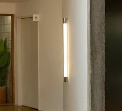 Applique*Faro Applique murale, Kiva 1200, , IP44, LED, 3000K, 1852 lm, L6,8cm, H120cm - chrome