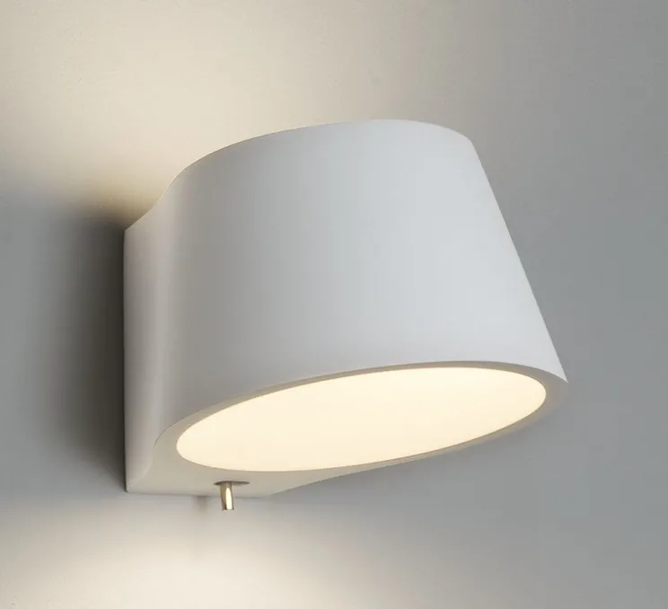 Applique murale, Koza, prêt à peindre, blanc, L16,5cm, H13,5cm - Astro