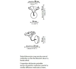 Applique*Slamp Applique murale, La Fleur, , L18cm, H16cm - noir et or