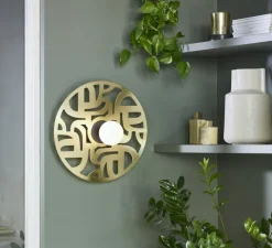 Applique*Market Set Applique murale, Labyrinthe, , Ø40cm, P10cm - laiton