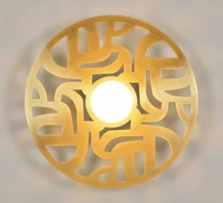 Applique*Market Set Applique murale, Labyrinthe, , Ø40cm, P10cm - laiton