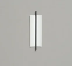 Applique murale, Lamina 45, noir et blanc, LED, dim, 2700K, 375 lm, L18cm, H58,7cm - Santa & Cole