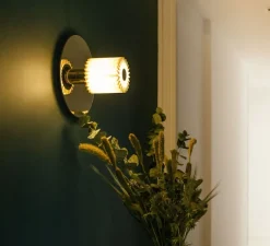 Applique murale, Lampe Gras N°304 SW, avec interrupteur, noir, L14cm, H14cm - DCW éditions